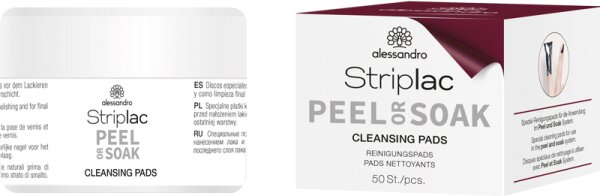Alessandro Striplac Peel or Soak Reinigungspads Nagelreiniger