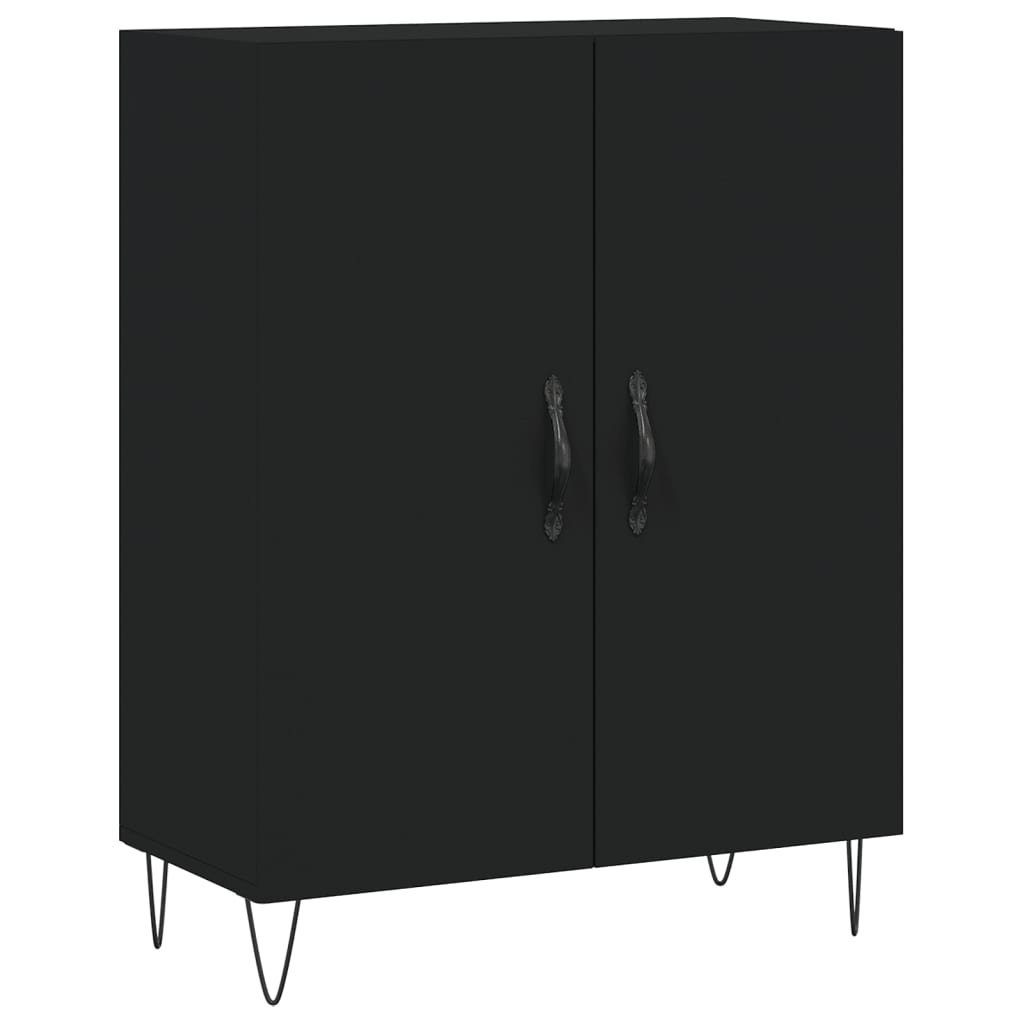 vidaXL Sideboard Highboard Schwarz 69,5x34x180 cm Holzwerkstoff (1 St)