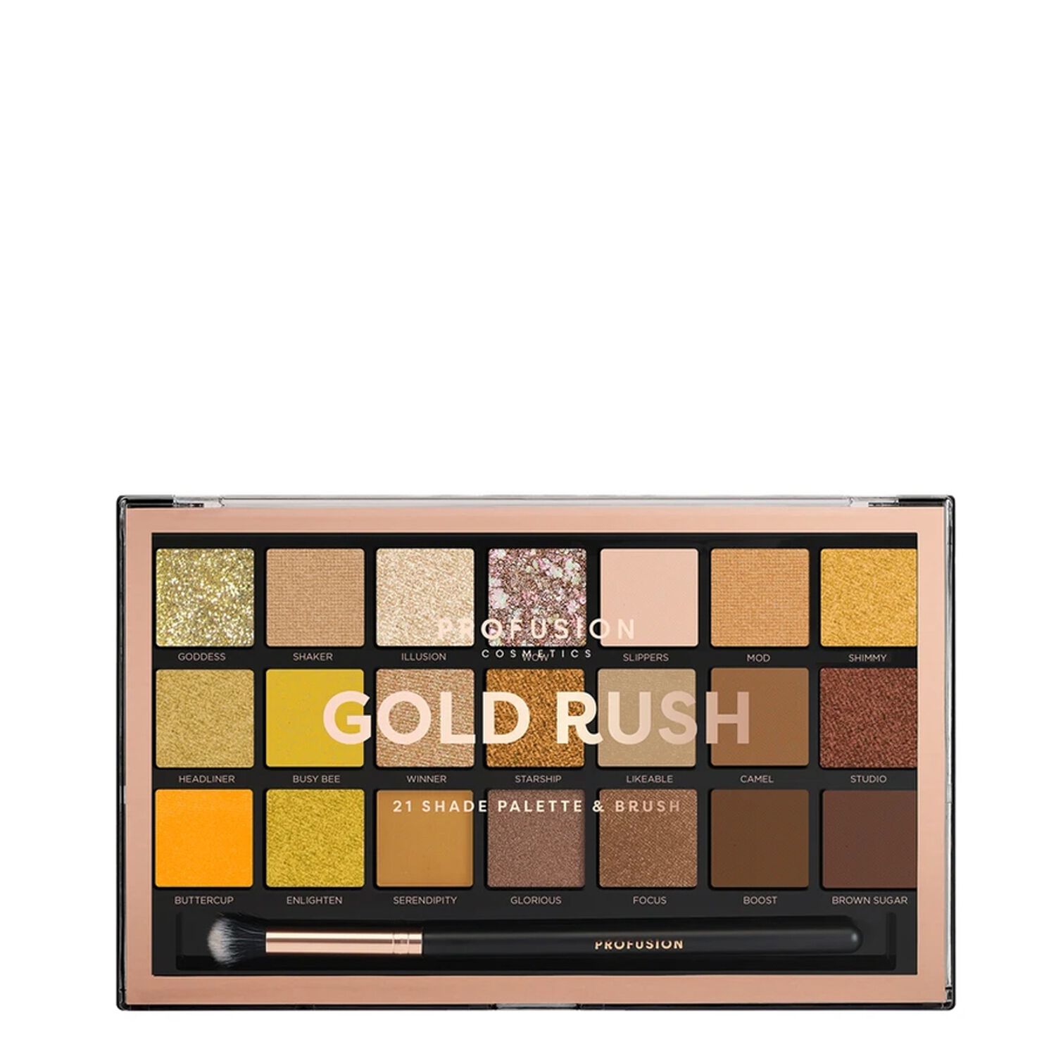 Profusion Cosmetics Palette Gold Rush Ombres à Paupières