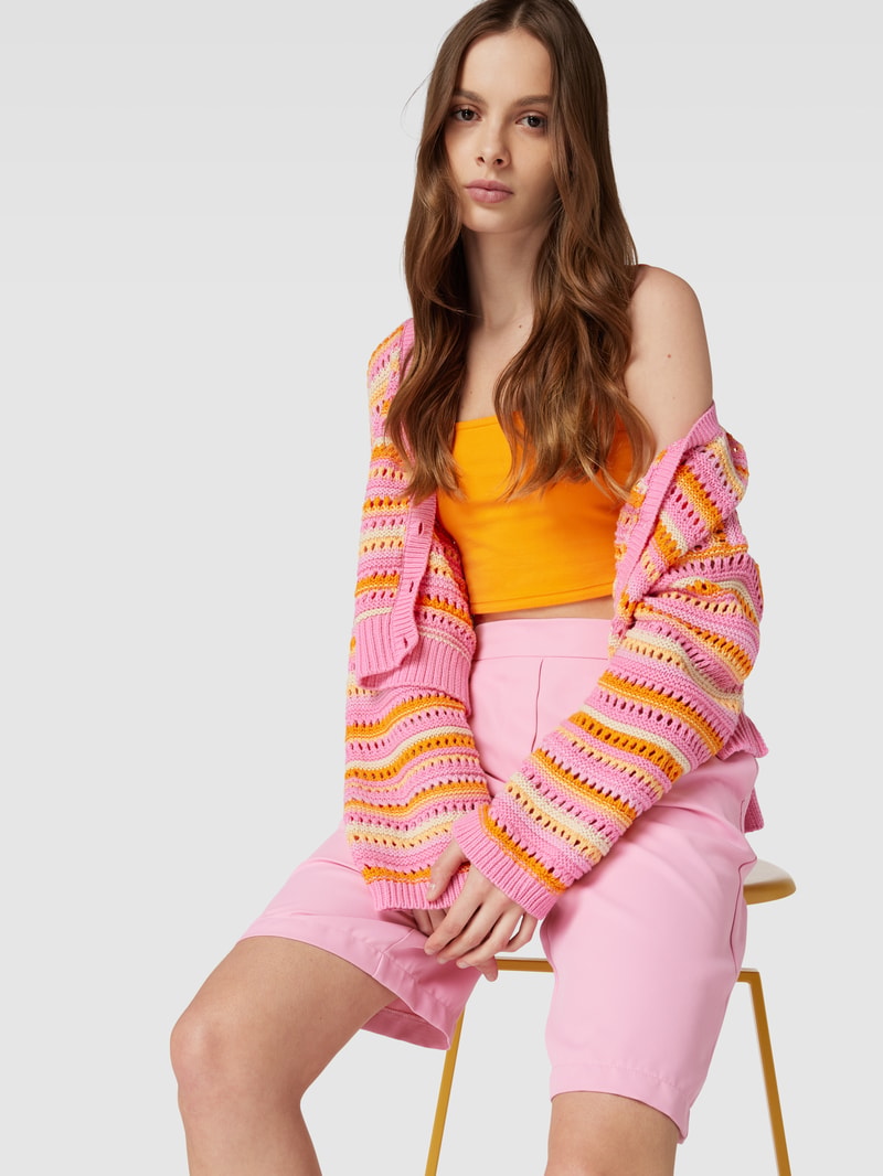 Shorts mit französischen Eingrifftaschen Modell 'TALLY' in rosa