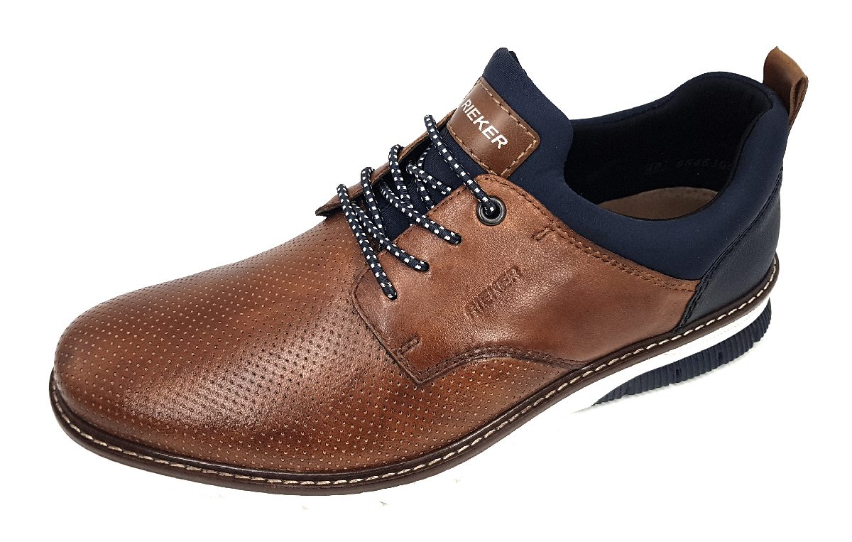 Rieker 14450-22 Braun nuss/lake/navy/amaretto