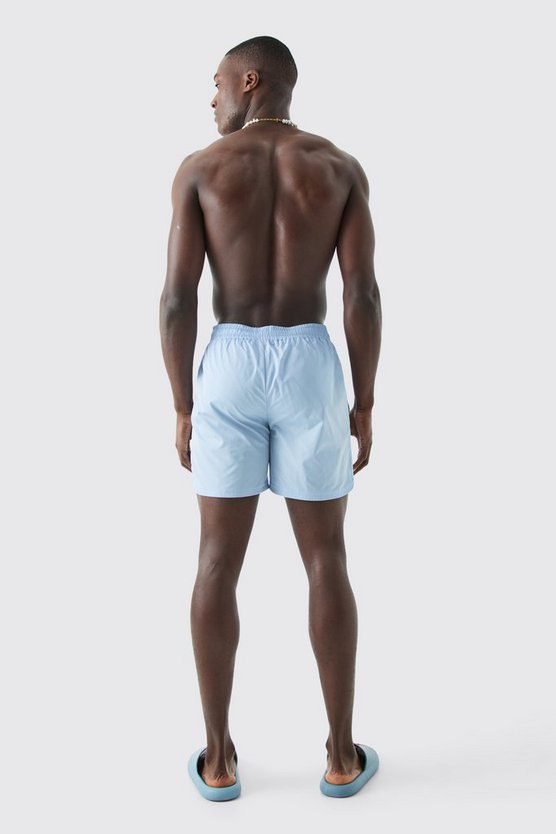 Mittellange Badehose mit Schnalle