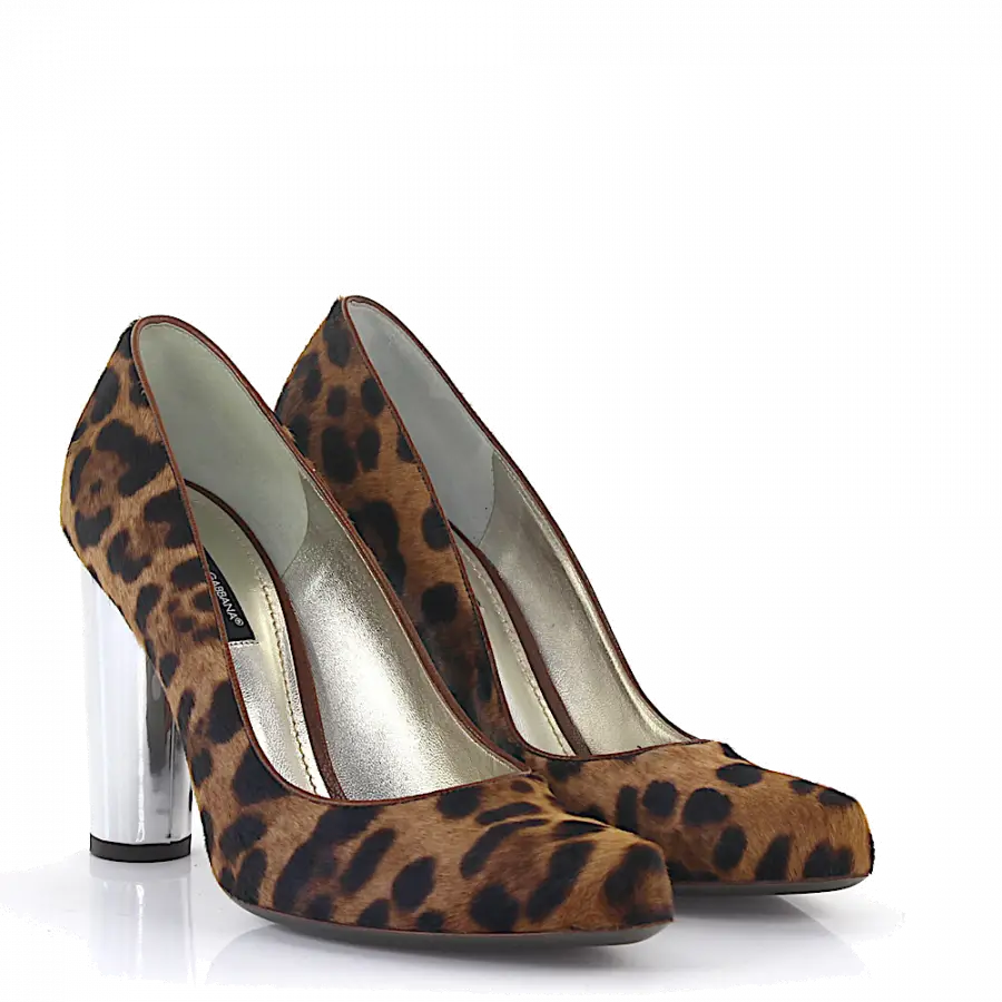 Dolce & Gabbana - Pumps Pony Leo Print beige braun - beige