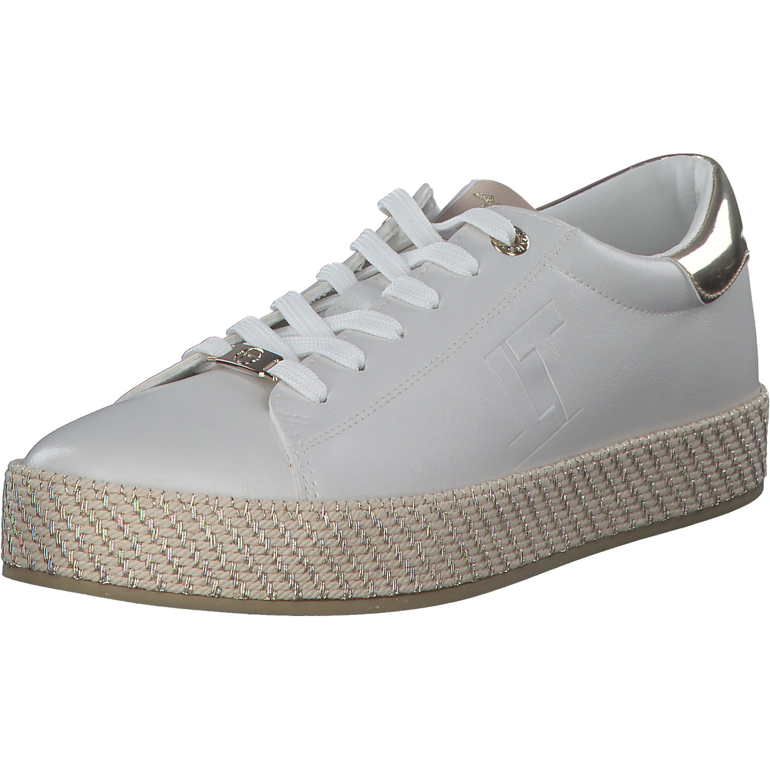 Tamaris 23713, Schnürschuhe, Damen, WHITE/GOLD
