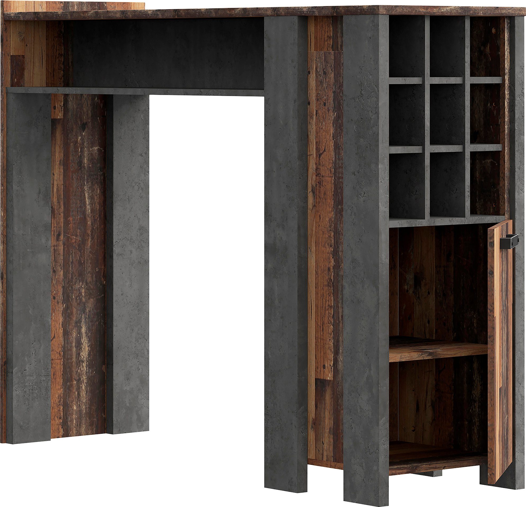 FORTE Barschrank Clif Breite ca. 151 cm
