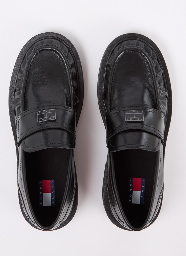 Tommy Hilfiger bőr mokaszin logóval