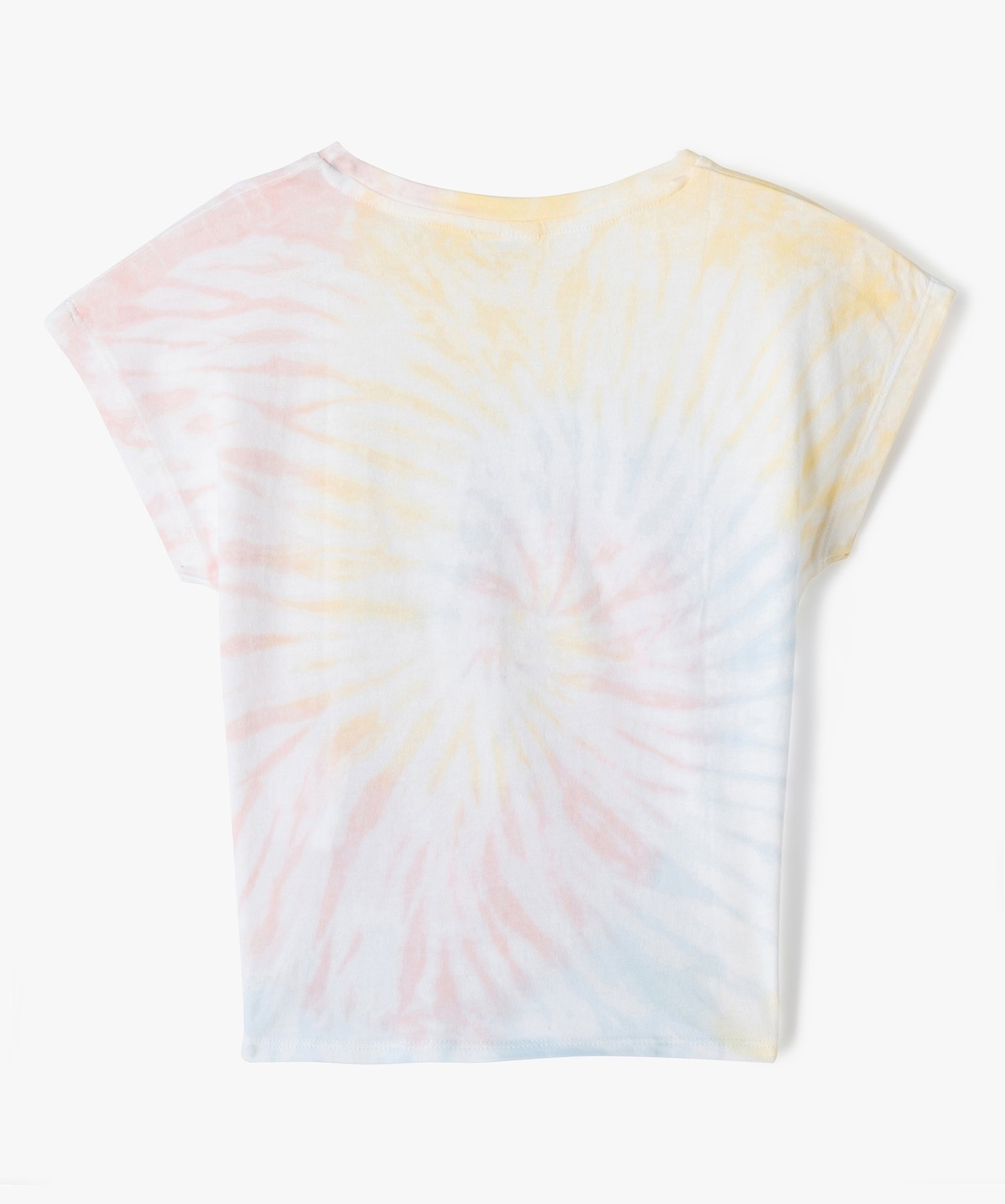 Tee-shirt fille à manches courtes avec motif Smiley - Smile... multicolore | GEMO
