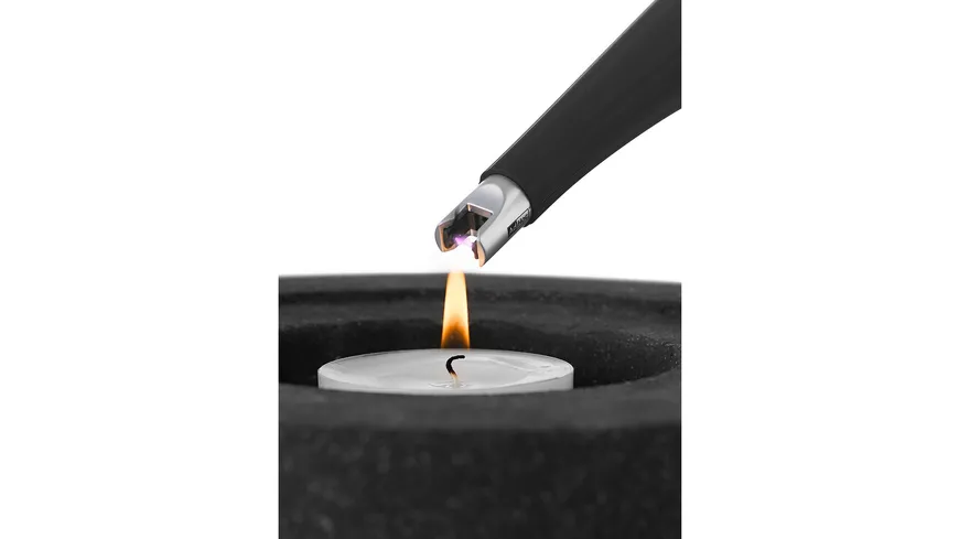 AdHoc Lichtbogen-Tischfeuerzeug ARC mit USB schwarz