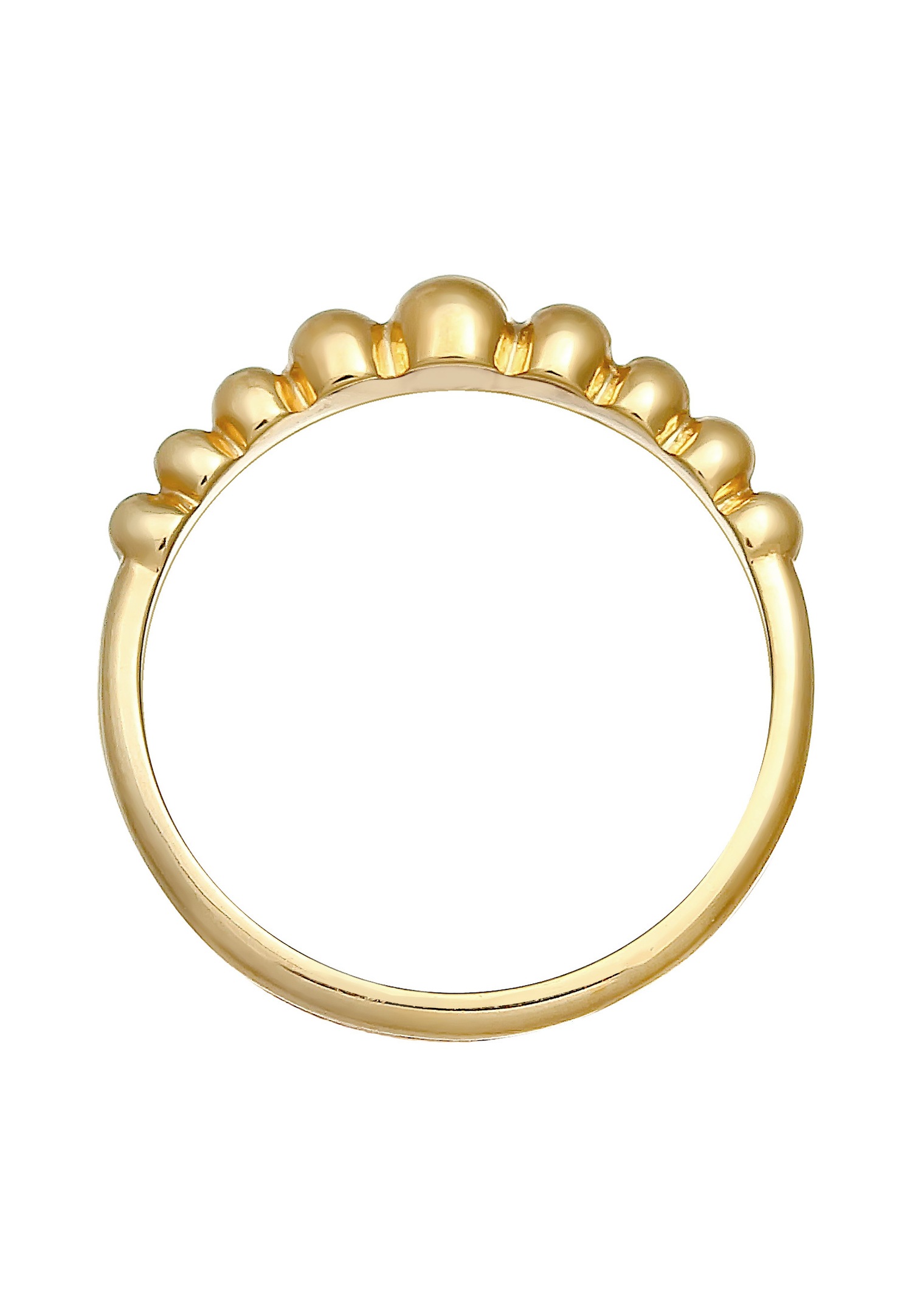 Anillo apilable Elli para mujer, bola de lunares, estilo de tendencia de bloguera, en plata de ley 925.