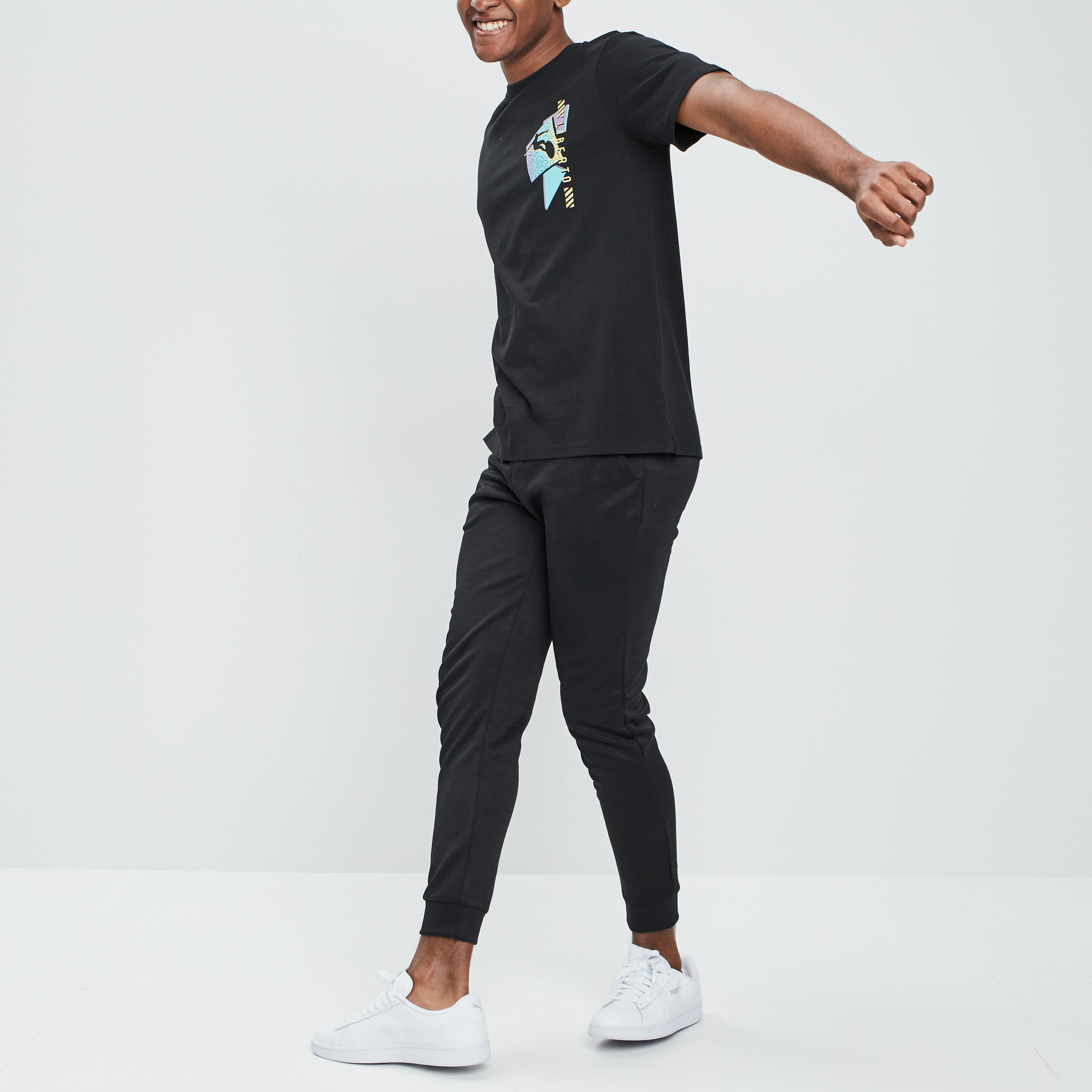 T-shirt Liberto noir homme | La Halle