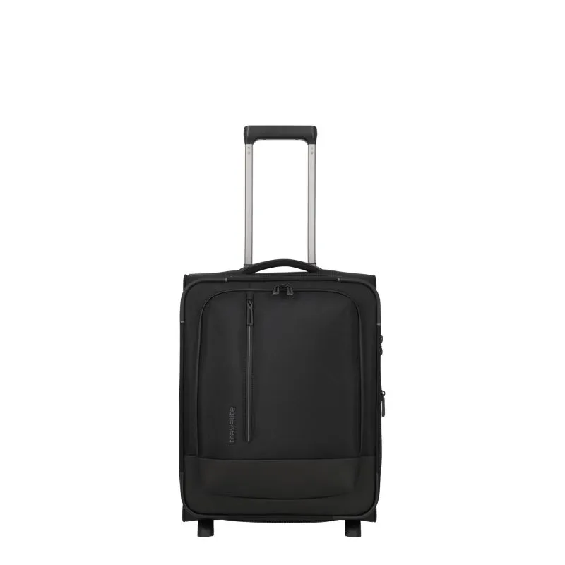 Travelite CROSSLITE Bordtrolley S mit 2 Rollen (54 cm) - Schwarz