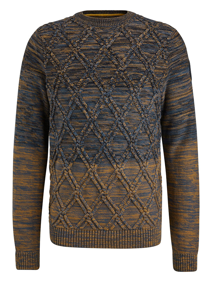 PME Legend Pullover in Braun/ Blau günstig kaufen