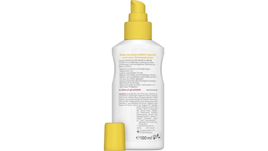 lavera Sonnenlotion Sensitiv LSF 30 100 ml