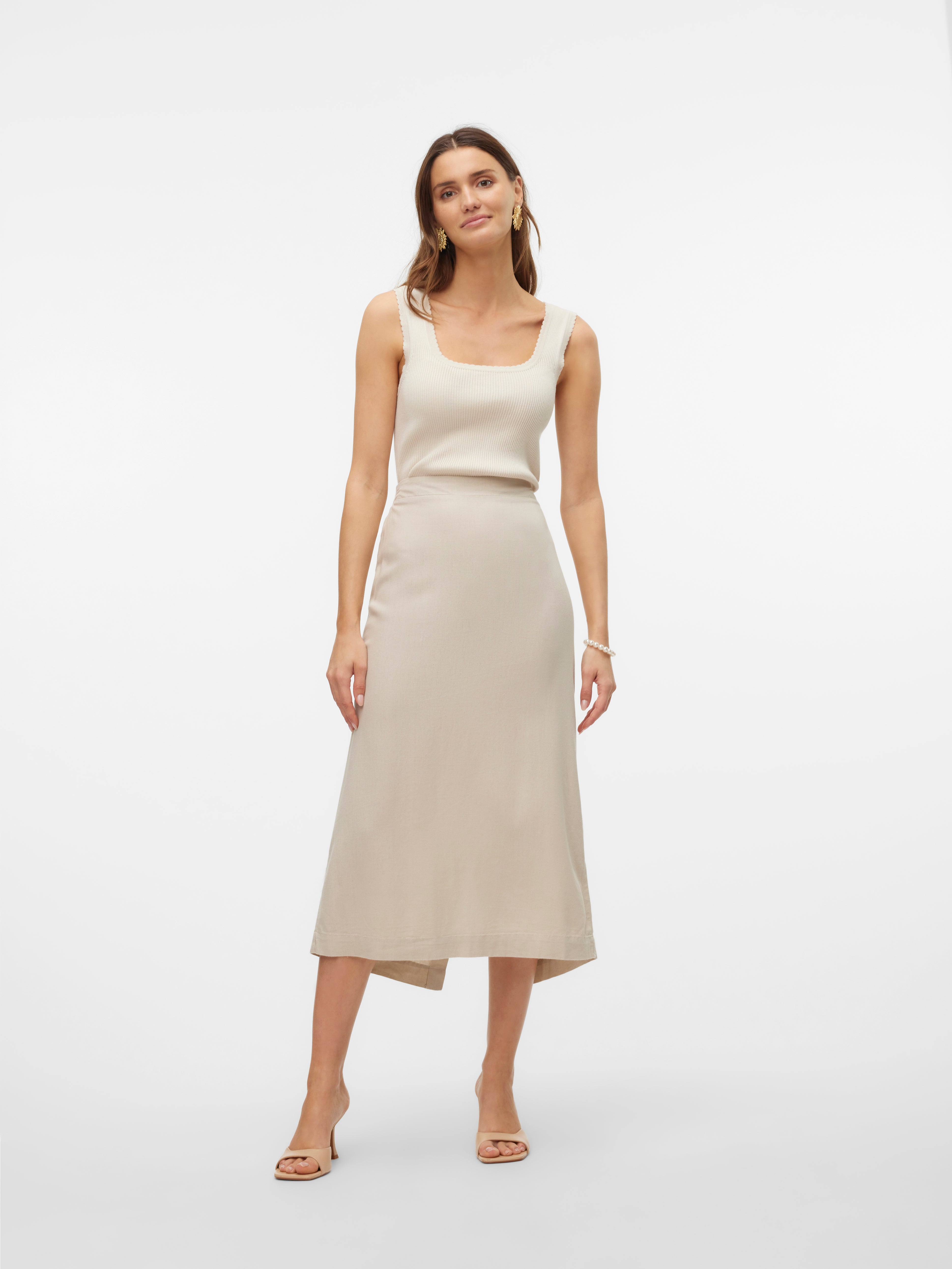 VMMYMILO Hohe Taille Langer Rock