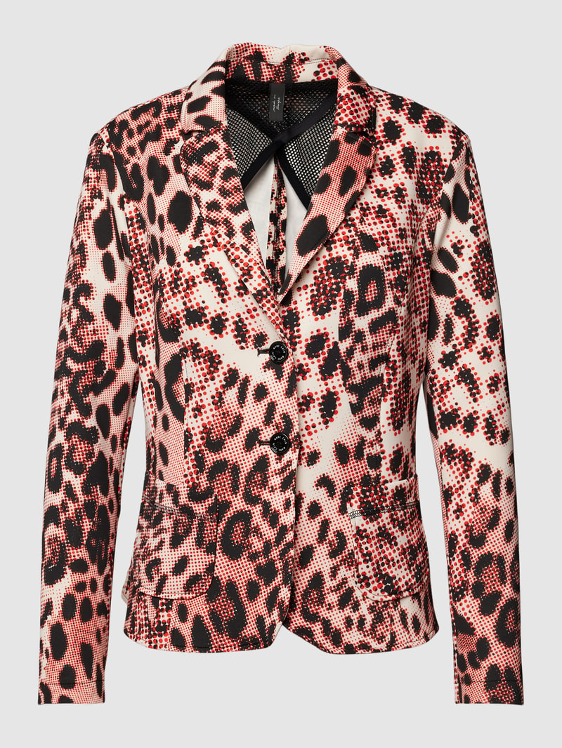 Blazer mit Allover-Muster in rot