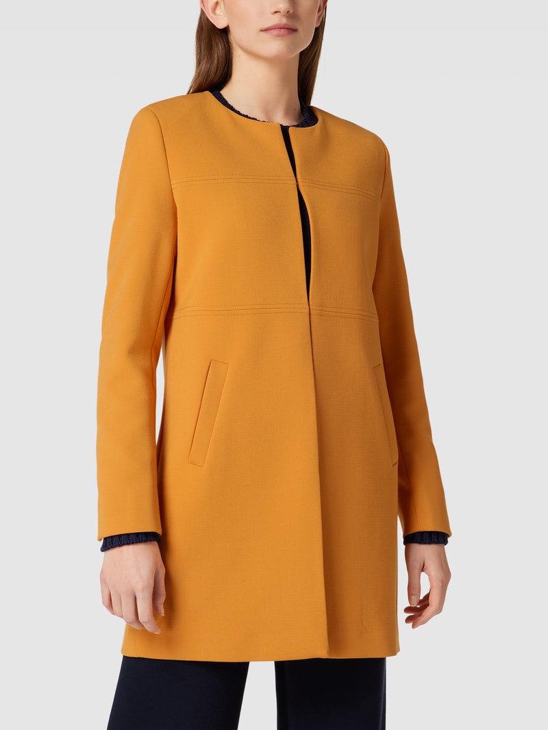 Longblazer mit Hakenverschluss in orange