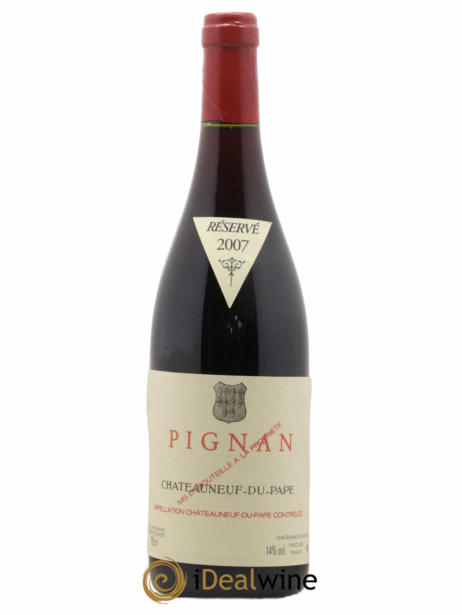 Châteauneuf-du-Pape Domaine de Pignan  2007 - Lot de 1 Bouteille
