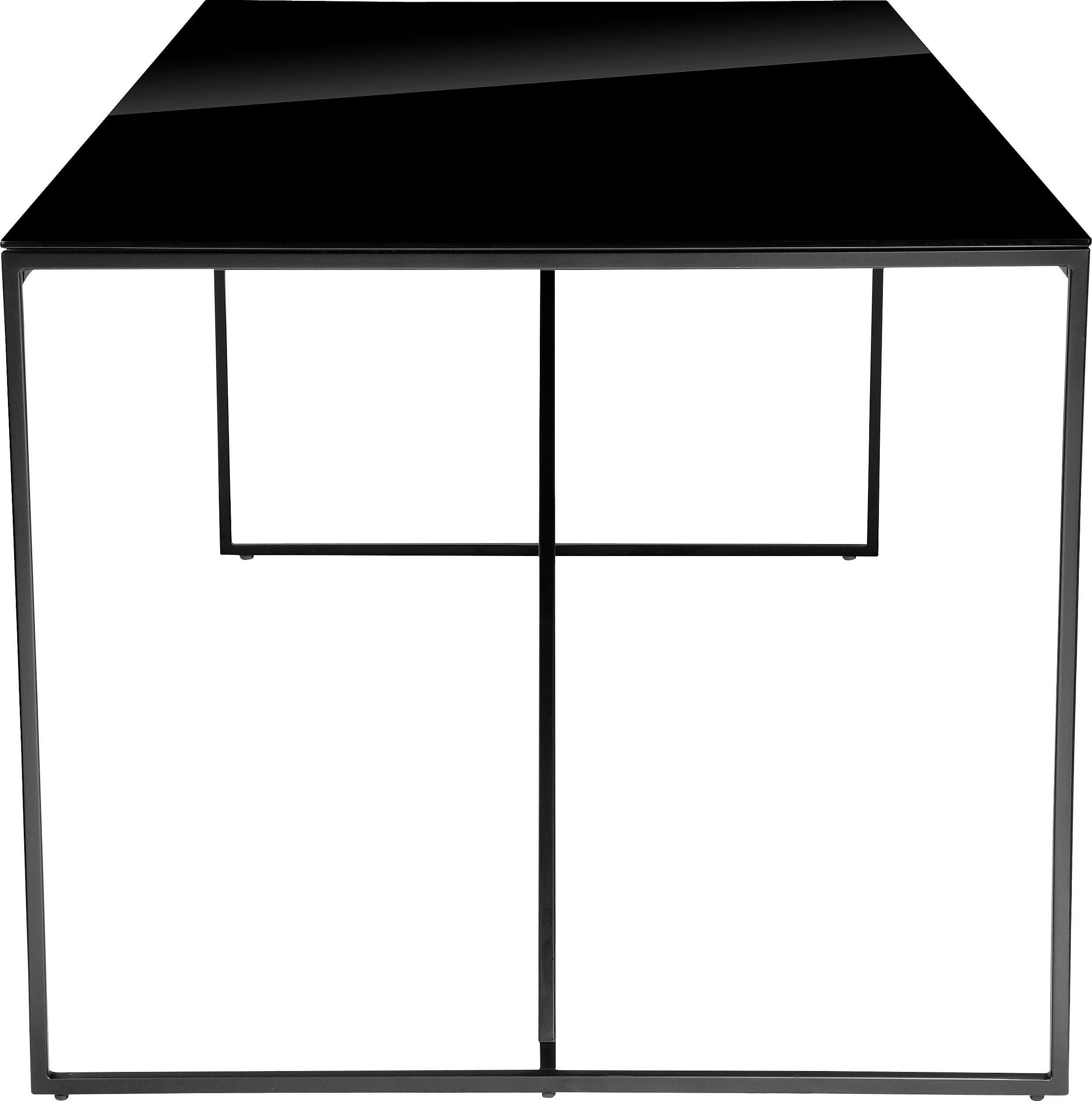 INOSIGN Esstisch Esra, Gestell aus Metall, Tischplatte aus Glas
