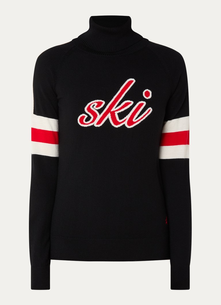 Perfect Moment Neve fine-knit merino wool sweater with turtleneck and knitted-in pattern