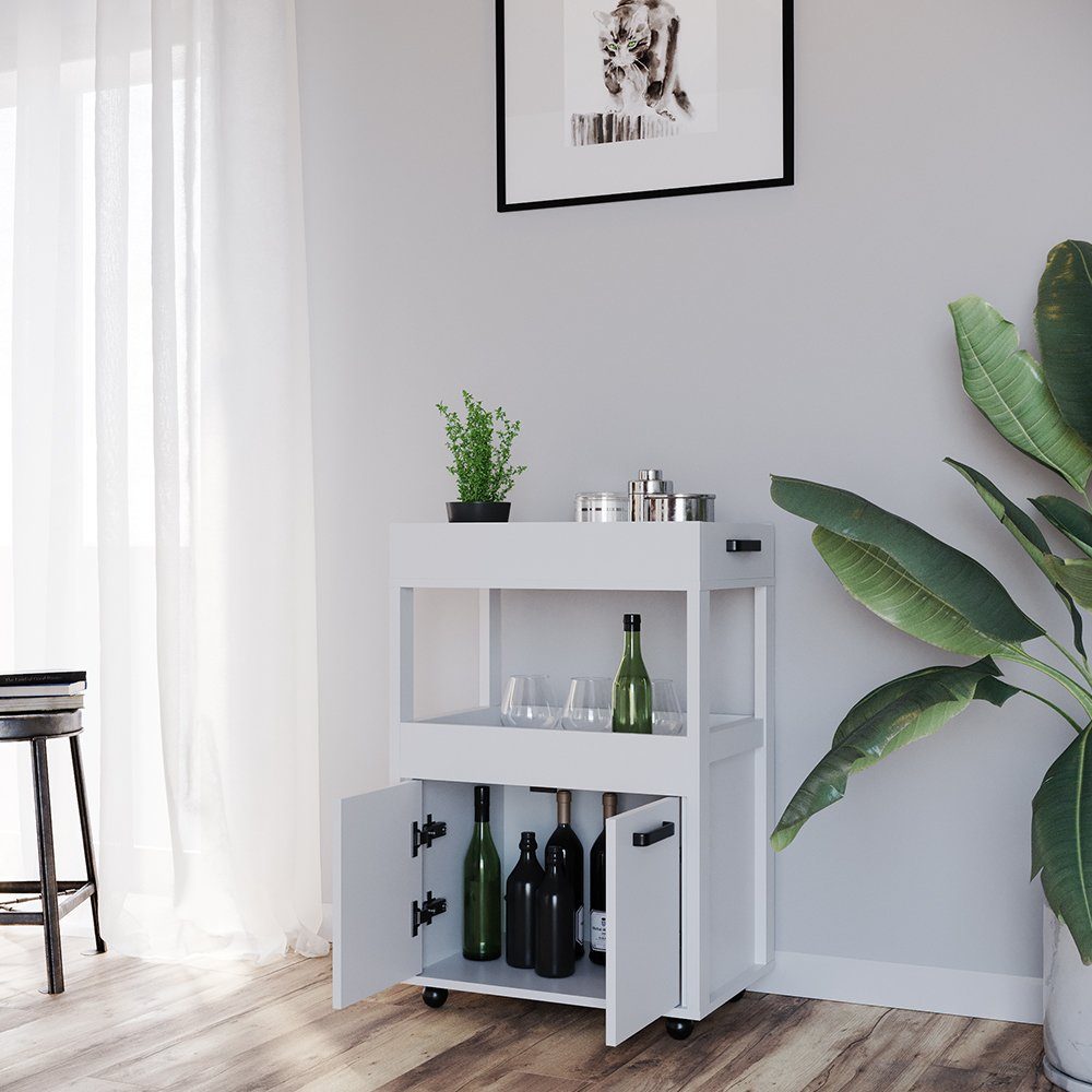 Vicco Barschrank Hausbar Minibar Getränkebar Simon Weiß