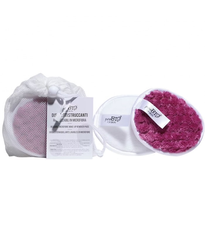 PUROBIO-DISQUES DEMAQUILLANTS-En microfibres