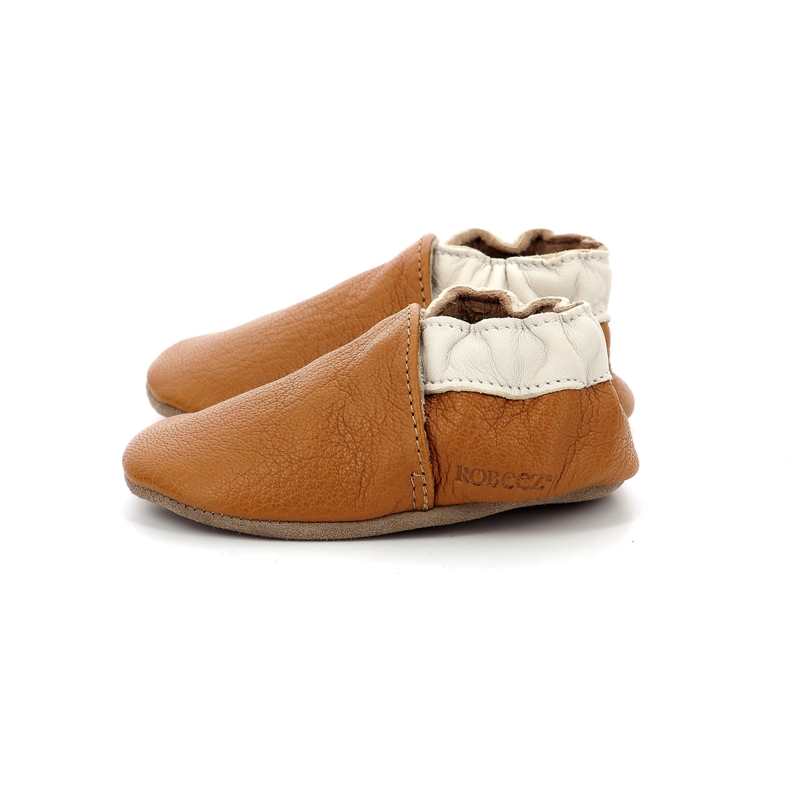 Chaussons cuir tannage vegetal Coddle Baby