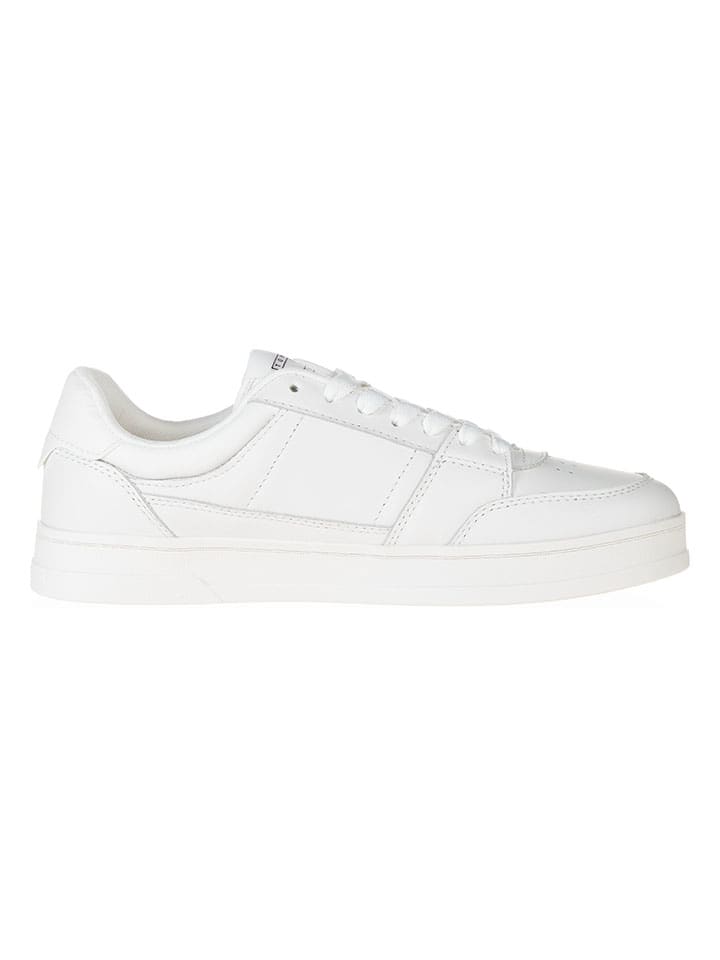 Tommy Hilfiger Shoes Leder-Sneakers in Weiß günstig kaufen