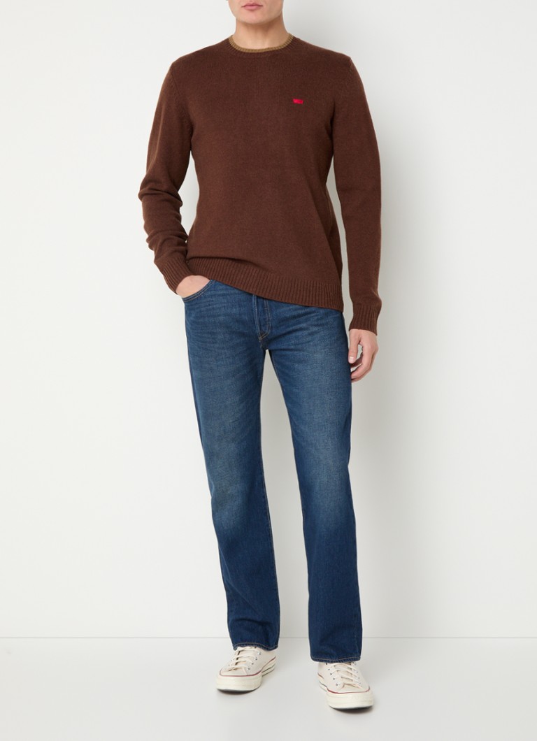 Levi's Fine-knit sweater in wool blend with logo embroidery