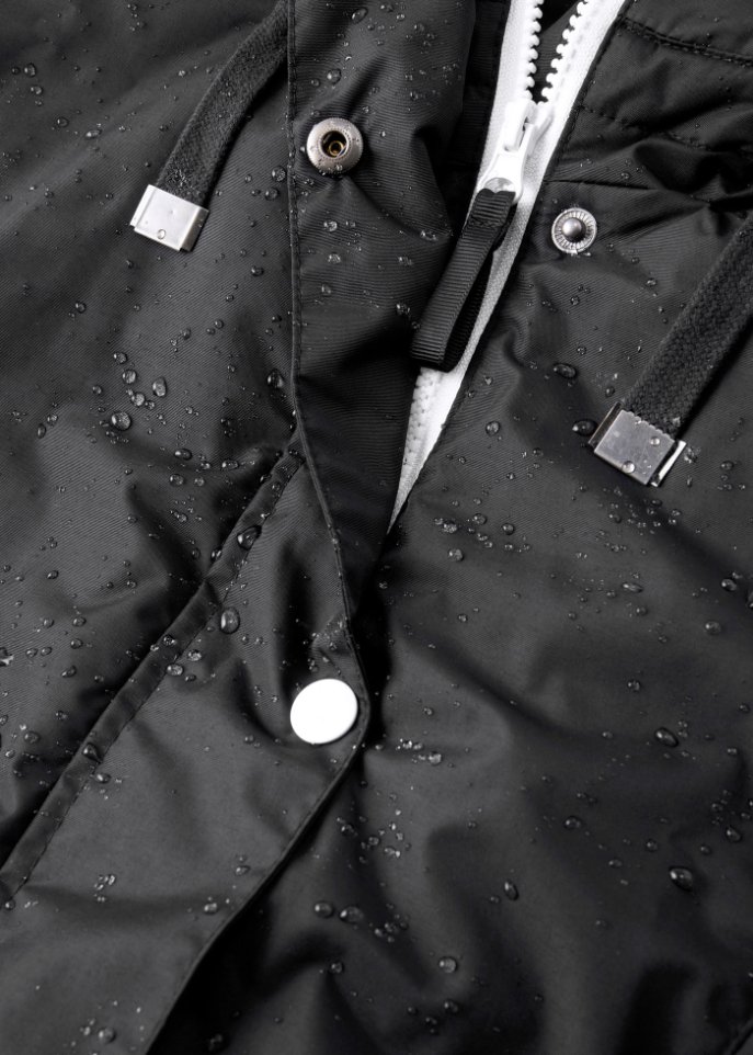 Funktions-Outdoorparka mit Fellimitat