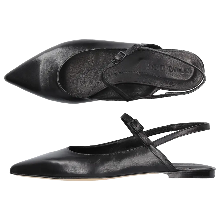 Pomme D`OR - Sling-Ballerinas 0610A Nappaleder - schwarz
