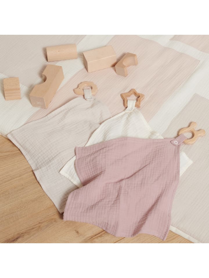 nordic coast company  Kuscheltuch Musselin Hase Rosa günstig kaufen onesize