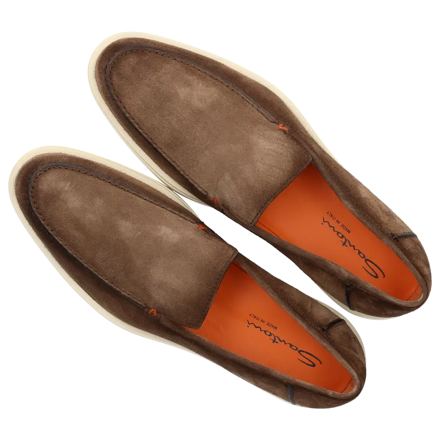 Santoni - Loafer MGDT17 Veloursleder - braun