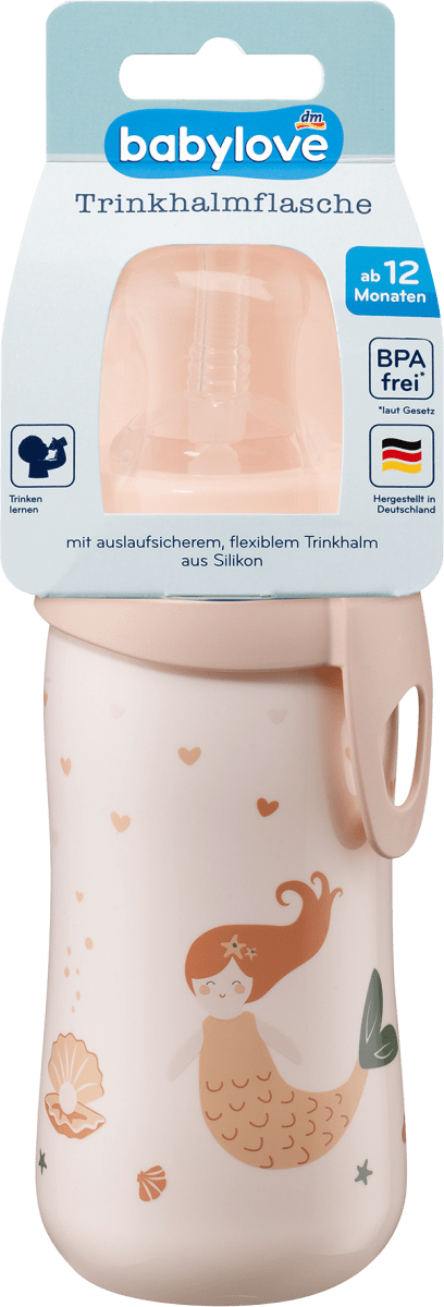 Trinkhalmflasche beige, 330 ml, 1 St