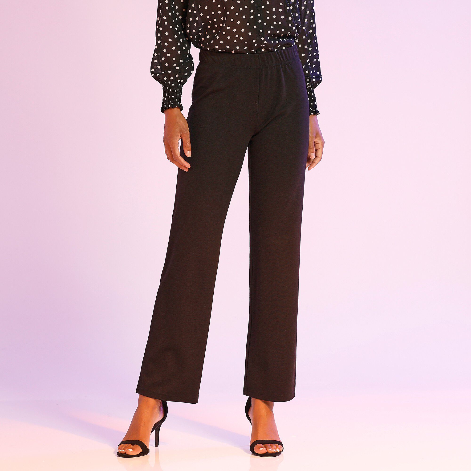 Pantalon maille fluide extensible