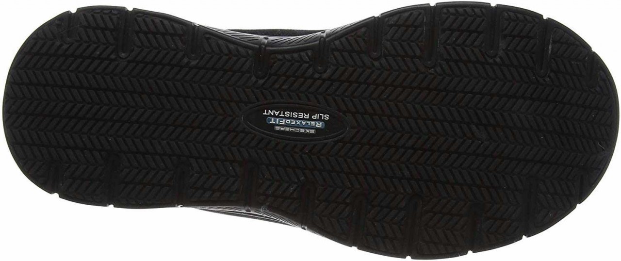 SKECHERS Freizeit Schnürer schwarz Rutschfest