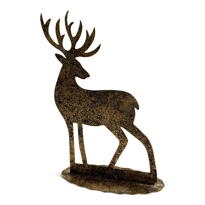Home Dekorfigur Deer 26,7x10,5x38 cm metall