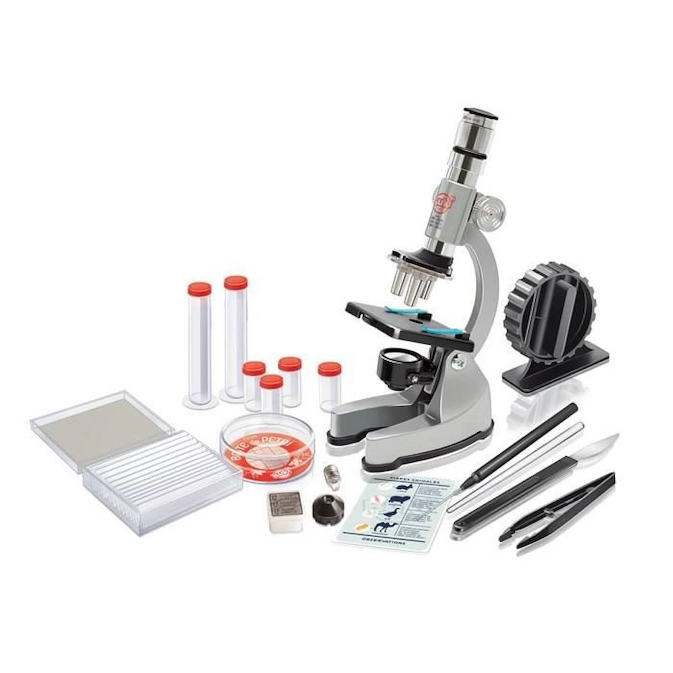 BUKI FRANCE Microscope 30 expériences gris