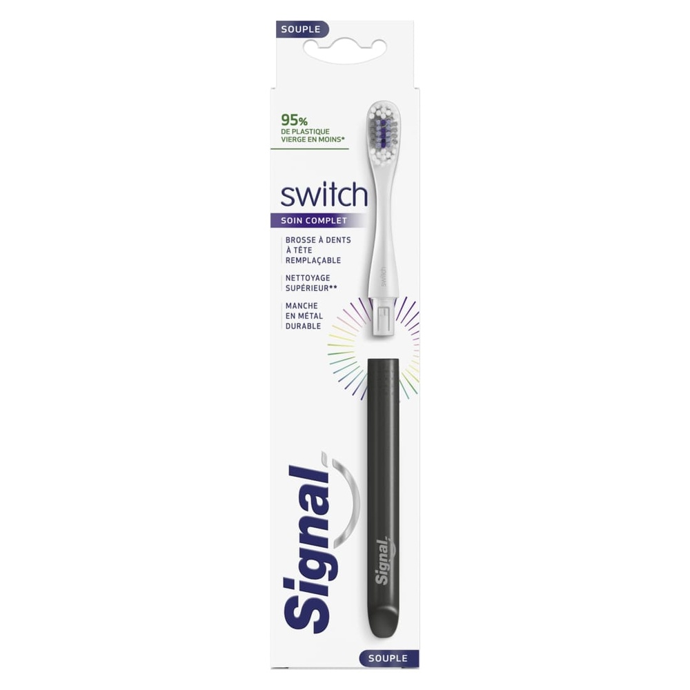 signal SIGNAL  Brosse à Dents Tête Remplaçables Switch Starter Kit x 1 Brosse à dents