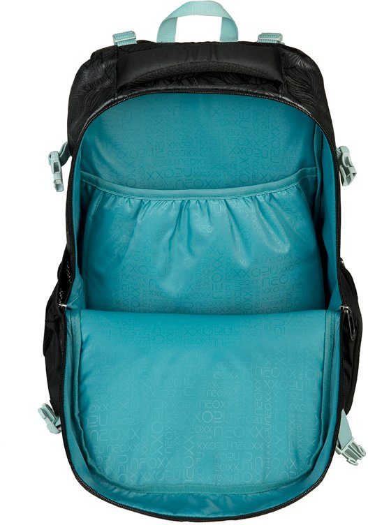 neoxx Schulrucksack Active, Queen of the Nite, aus recycelten PET-Flaschen