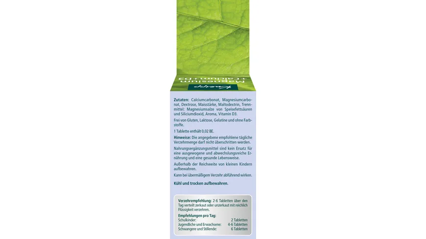 Kneipp Magnesium + Calcium + D3