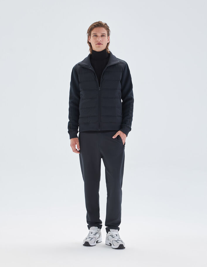 Sous-doudoune dark navy matelassée bi-matière Homme