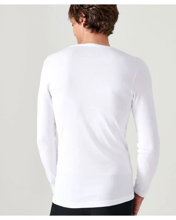 Lot de 2 tee-shirts Essential col V, manches longues