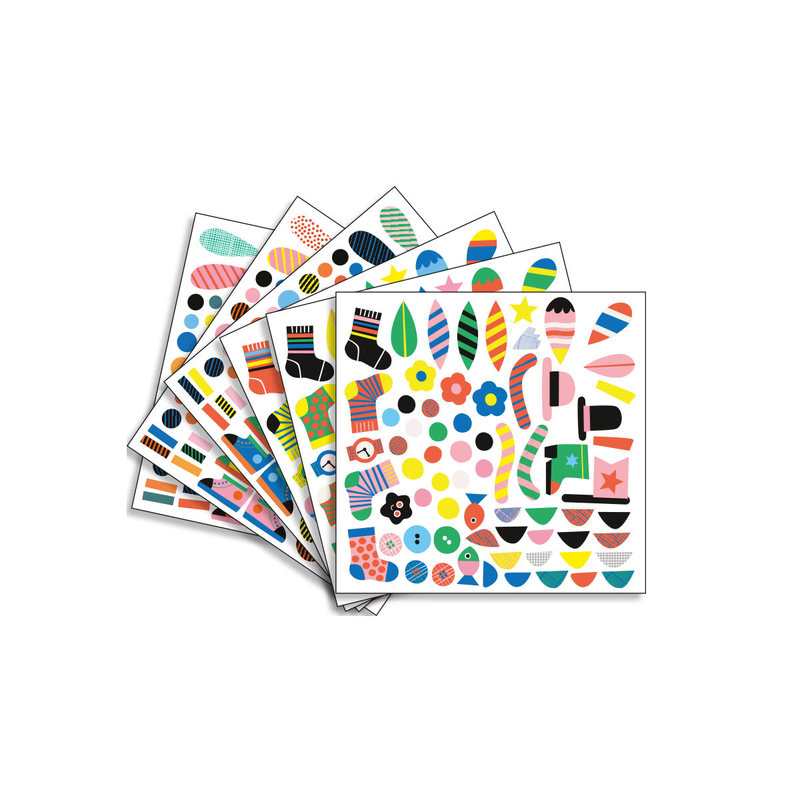 Tableaux Créer avec des stickers Animaux marins Djeco