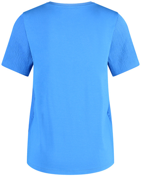 T-Shirt mit Crinkle-Effekt