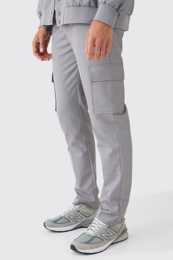 Gerade Hose mit Cargo-Taschen