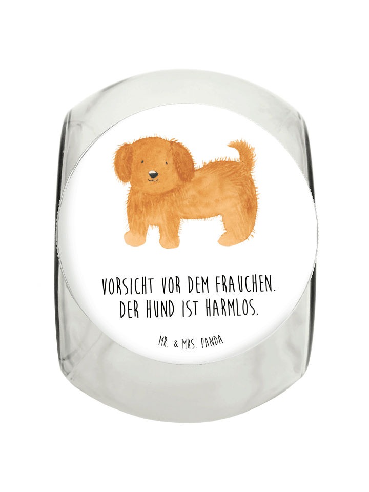 Mr. & Mrs. Panda Leckerli Glas Hund Flauschig mit Spruch in Weiß günstig kaufen