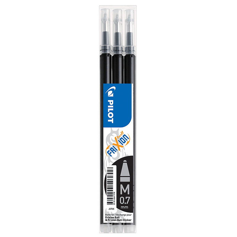 Pilot Refill Frixion 3-pk, sort