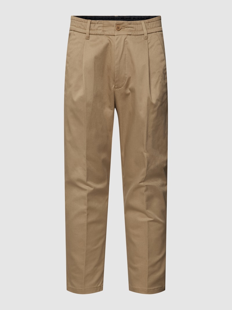 Stoffhose mit Bundfalten Modell 'chasy' in beige