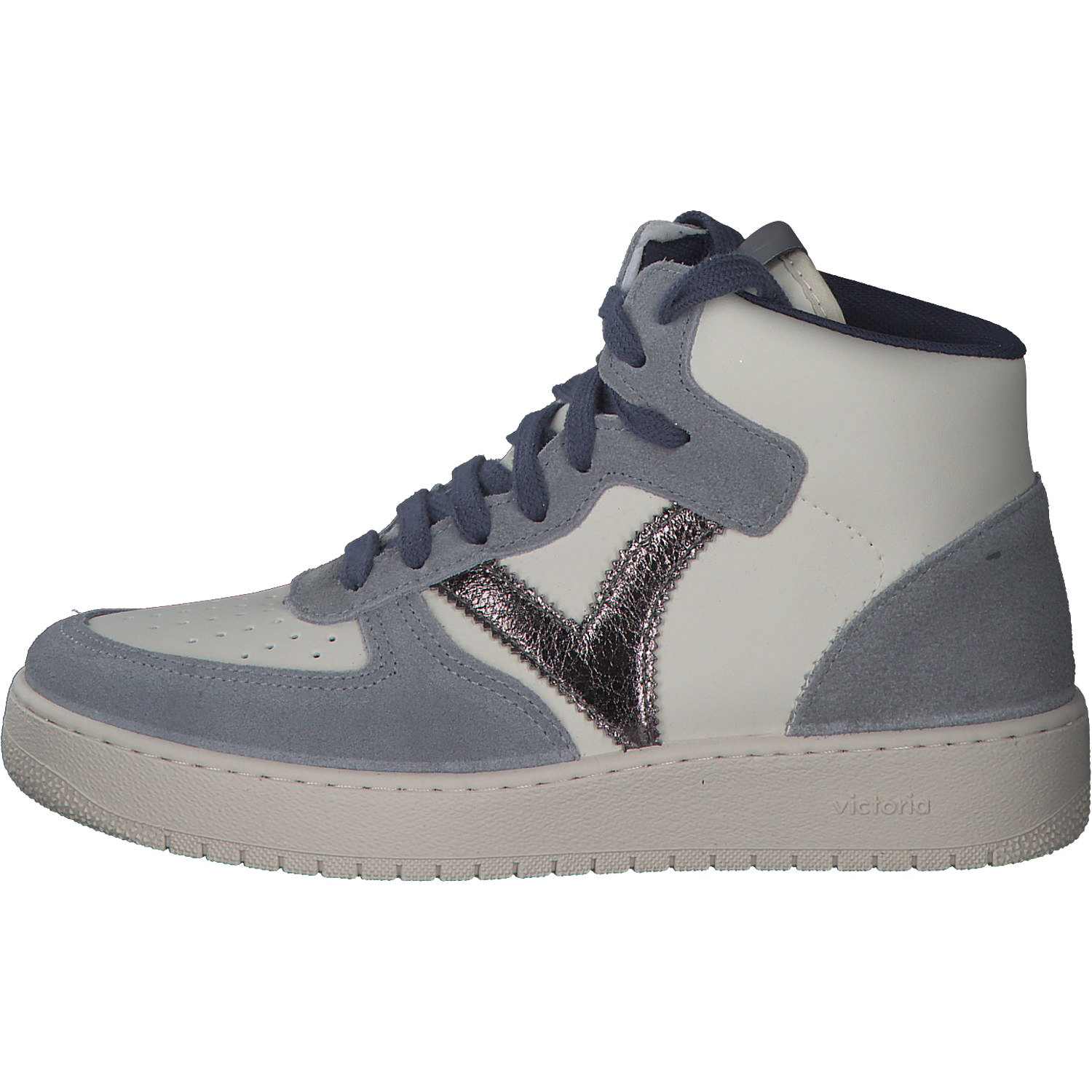 Viktoria 1258223, Sneakers High, Damen, glaciar/white