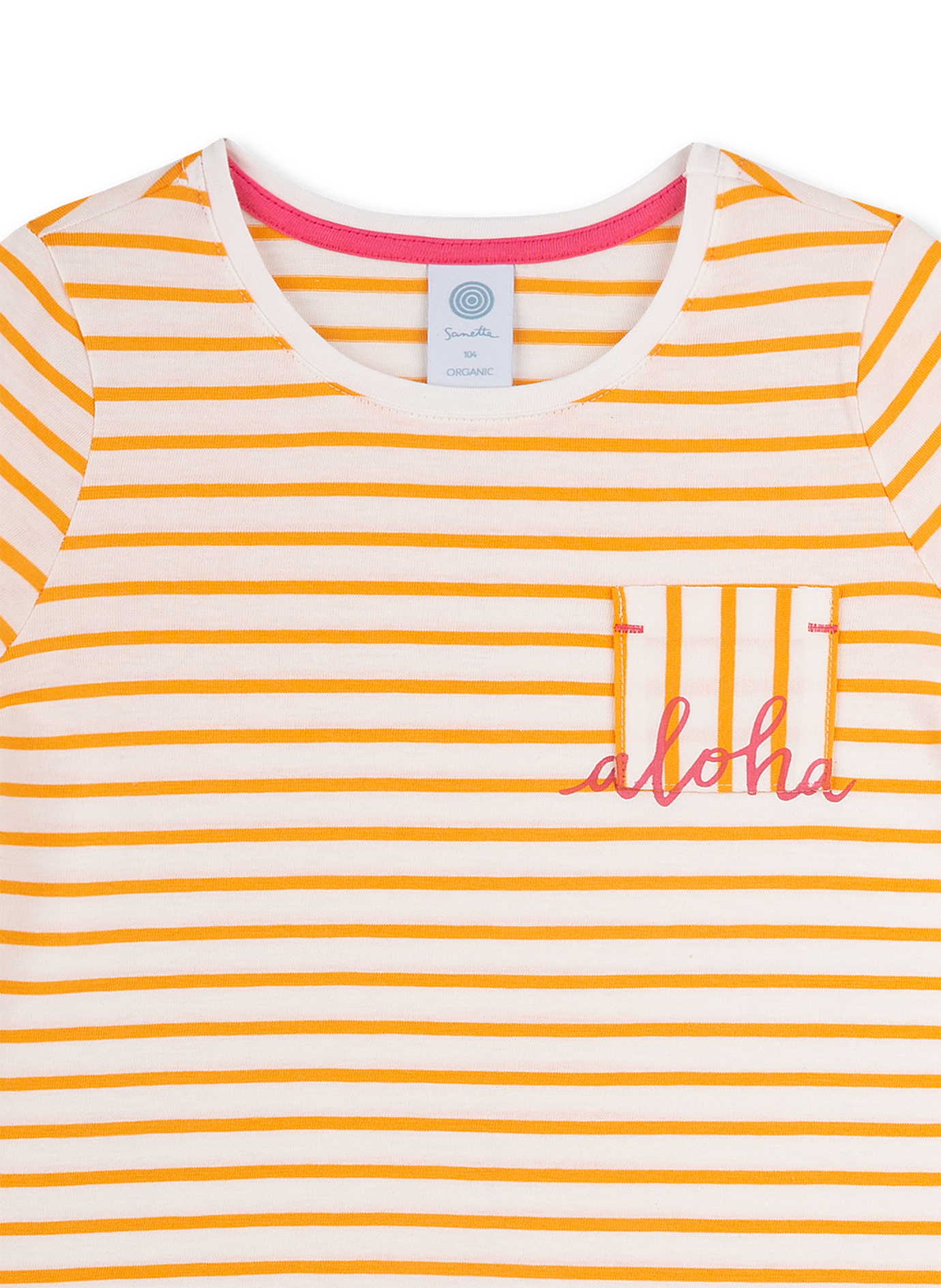 Mädchen-Schlafanzug Orange Hawaiian Feeling